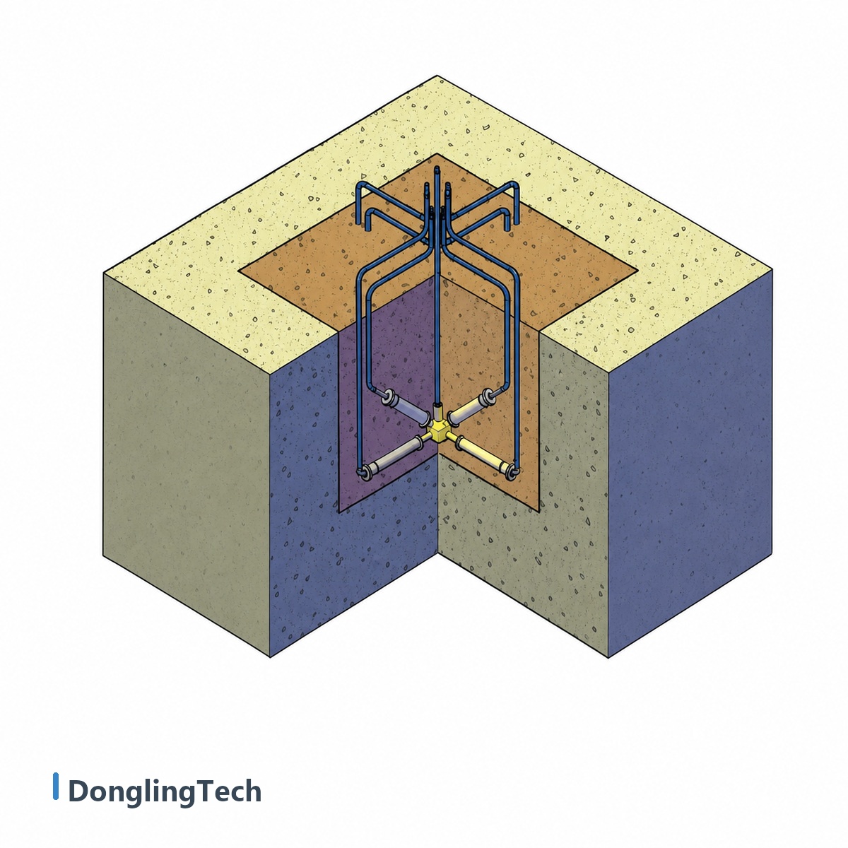 VWS-5/10/15 Smart Vibrating Wire Strain Gauge for Concrete Structure Monitoring detail view 4