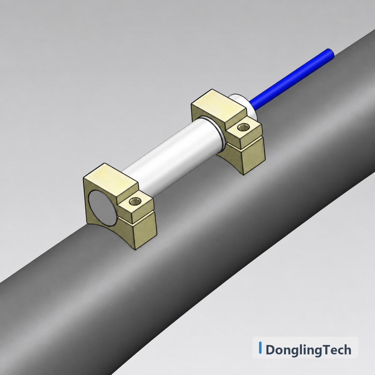 VWS-5/10F Smart Vibrating Wire Surface Strain Gauge for Steel Plate and Structure Monitoring detail view 1