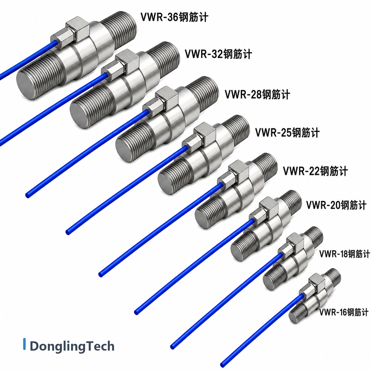 VWR Smart Vibrating Wire Rebar Stress Meter for Concrete Structure and Anchor Load Monitoring detail view 4