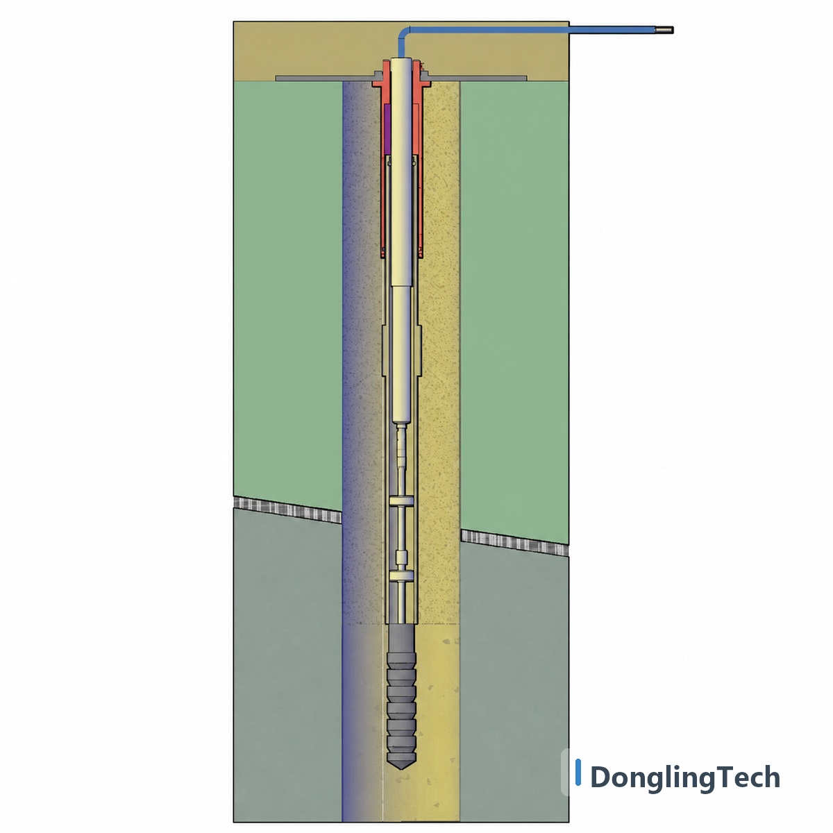 VWD-A Smart Vibrating Wire Soil Settlement Meter for Earth Dam Slope and Foundation Monitoring detail view 2