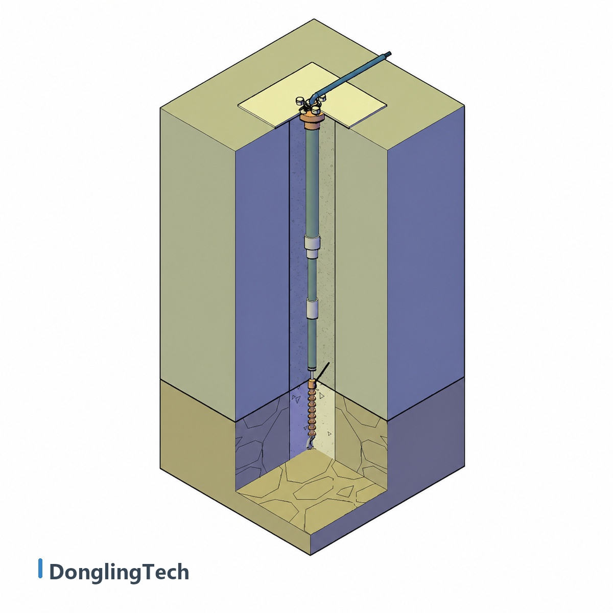 VWD-A Smart Vibrating Wire Soil Settlement Meter for Earth Dam Slope and Foundation Monitoring detail view 3